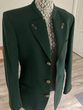 Vintage 1960’s Beatles Green Tailored Blazer Jacket with Wool